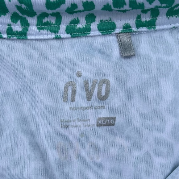 Nivo women's leopard print polo top - size XL - Picture 2 of 6